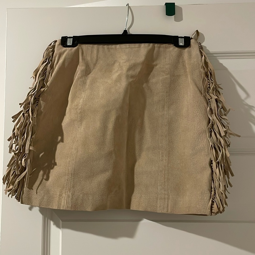 Genuine Suede Skirt